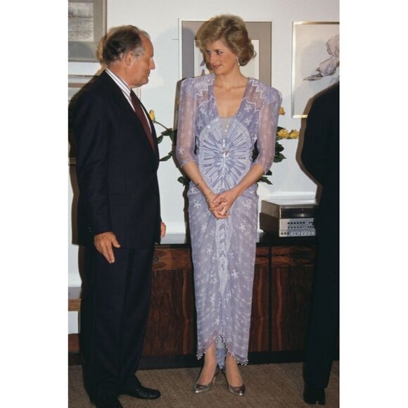 Vintage 90s Beaded Silk Dress Evening Gown Medium - Picture 11 of 11